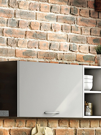 ¿Qué tal quedan los paneles decorativos imitación ladrillo en una cocina?