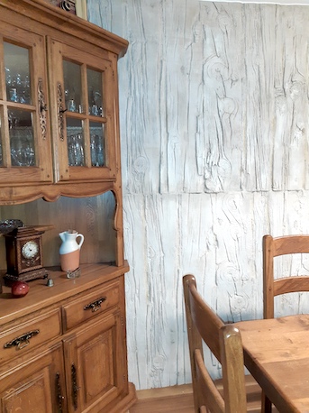 MSD Panels Salón Madera Traviesas Blanco