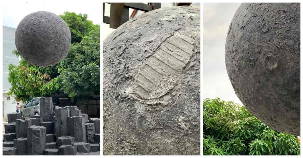 Concrete and Rock Artistic Moon Walk in China