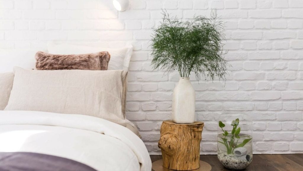 Paneles de ladrillo blanco para una declaración de estilo